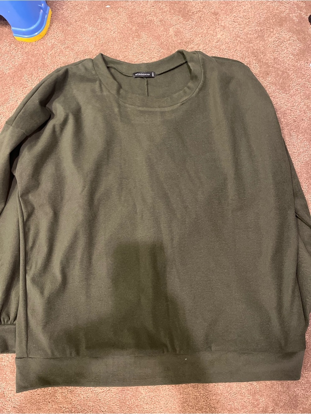 Staccato Olive Green Crewneck Top Pullover